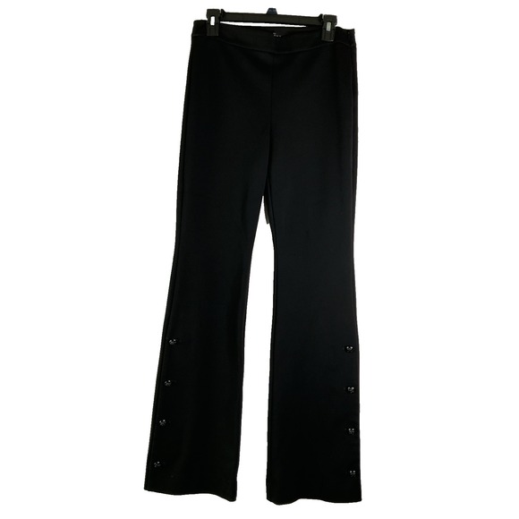 White House Black Market The Skinny Boot Pants Button Hem Flare Leg‎ Stretch 6 - Picture 2 of 10